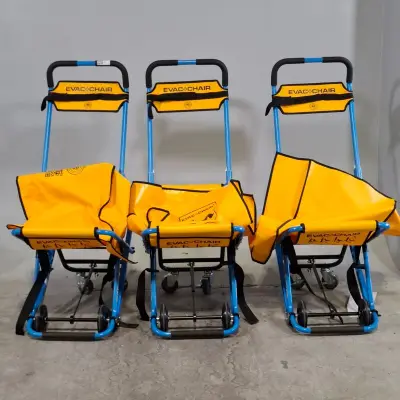 3x Evacuatiestoel, Evac+Chair – kavel bij Domeinen Roerende Zaken, Groningen