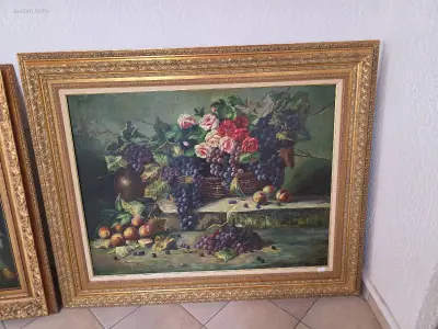Olieverfschilderij op canvas van Moreau Stilleven – kavel bij Auctim, Gembloux