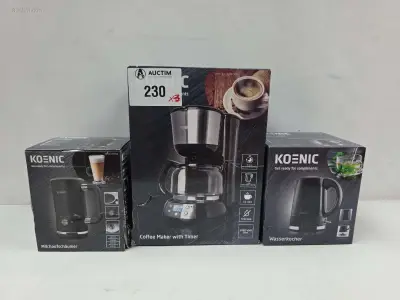 (3x) Huishoudtoestellen Koenic KCM101024 – kavel bij Auctim, Aartselaar