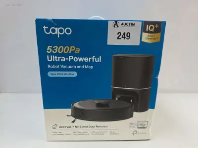 Robotstofzuiger met dweilfunctie Tapo 5300Pa – kavel bij Auctim, Aartselaar