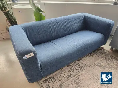 1 x Ikea bank met denim bekleding – kavel bij Plaats Je Bod, Weesp