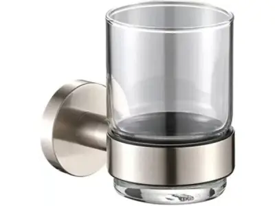 Bekerhouder Plieger Vigo met Glas RVS Brushed – kavel bij XL Auctions