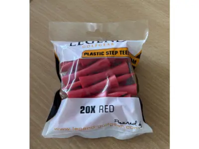250x Golf tees rood 20 stuks per zakje 31 mm – kavel bij XL Auctions