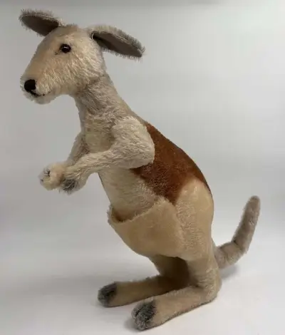Vintage Pluche Kangoeroe "Kango" – kavel bij De Kringwinkel, Gent