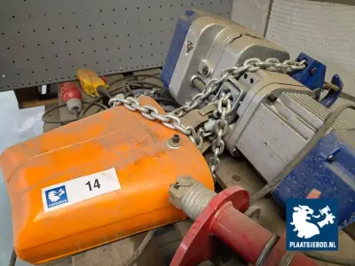 1 x ABUS elektrische kettingtakel met hijsmechanisme en ketting – kavel bij Plaats Je Bod, Uithoorn