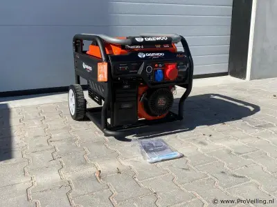 Daewoo GDAX9250E benzine stroomgenerator – kavel bij ProVeiling