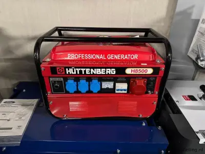 Hüttenberg H8500 trekstart benzine generator – kavel bij ProVeiling