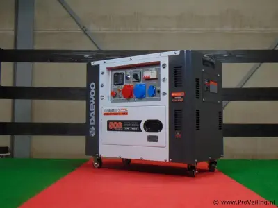 Daewoo DDAE10500DSE-3G diesel stroomgenerator – kavel bij ProVeiling