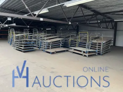 Circa 105 magazijnkarren – kavel bij VH Auctions
