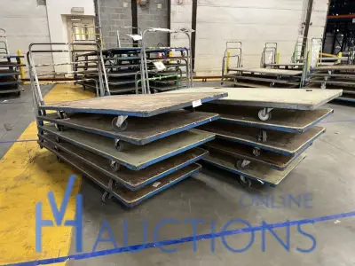 Circa 10 magazijnkarren – kavel bij VH Auctions