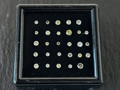 Diamant - 1.01 carat echte natuurlijke briljant geslepen diamant – kavel bij Onlineveilingmeester
