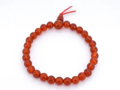 Armband met natuurlijke carneool edelstenen - juwelierskwaliteit – kavel bij Onlineveilingmeester