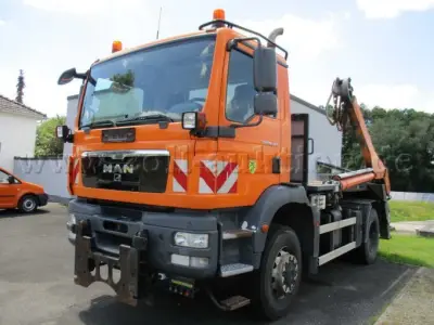 1 MAN TGM 18.340 container-afzetkipper – kavel bij Zoll-Auktion, Neustadt b. Coburg