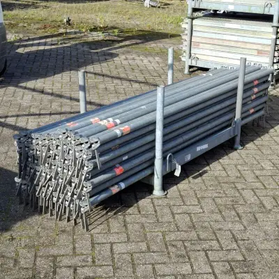 Partij O-liggers, Layher, Allround | 257 cm, in transportbok – kavel bij Onlineveilingmeester, Smilde