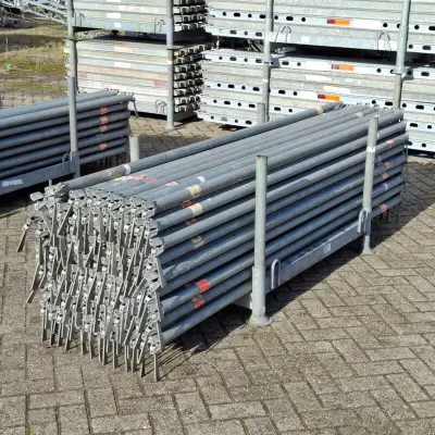 Partij O-liggers, Layher, Allround | 257 cm, in transportbok – kavel bij Onlineveilingmeester, Smilde
