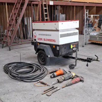 Compressor aanhanger, Ingeroll Rand, P70WN, 1996 – kavel bij Onlineveilingmeester, Smilde