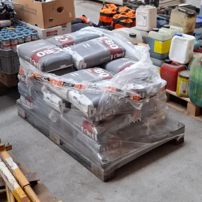 Ca. 25x Zak a 25 kg betonmortel CEBO – kavel bij Onlineveilingmeester, Smilde