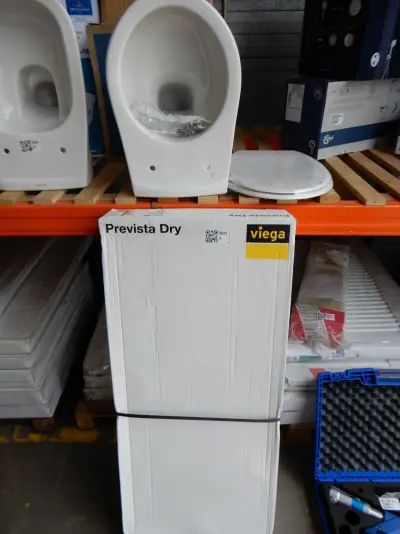Wandcloset set, Viega/Ideal Standard, Prevista, wit – kavel bij Onlineveilingmeester, Assen