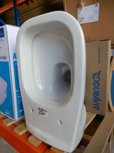 Wandcloset met zitting, Duravit, D-code, wit – kavel bij Onlineveilingmeester, Assen