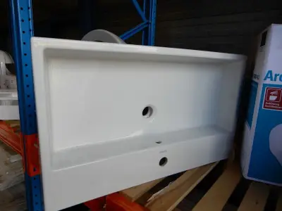 Meubel Wastafel, Duravit, Vero air, wit, 80x47cm – kavel bij Onlineveilingmeester, Assen