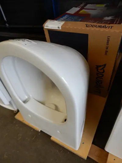 Wandcloset met zitting, Duravit, D-Neo, wit – kavel bij Onlineveilingmeester, Assen