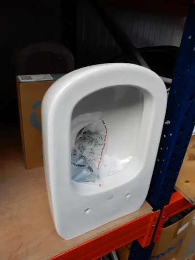 Wandcloset met zitting, Ideal Standard, tesi, wit – kavel bij Onlineveilingmeester, Assen