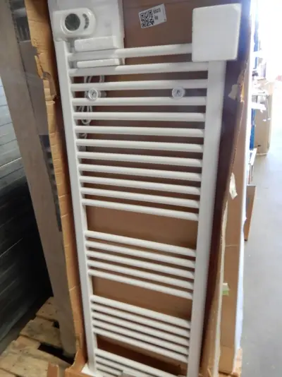 Elektrische handdoekradiator, wit, 1360x480 – kavel bij Onlineveilingmeester, Assen