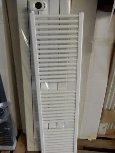 Elektrische handdoekradiator, DRL, Claudia, wit, 1411x400 – kavel bij Onlineveilingmeester, Assen