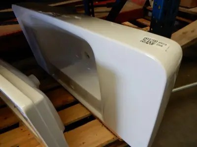 Wastafel, Geberit, Renova Plan, wit, 1000x480 – kavel bij Onlineveilingmeester, Assen