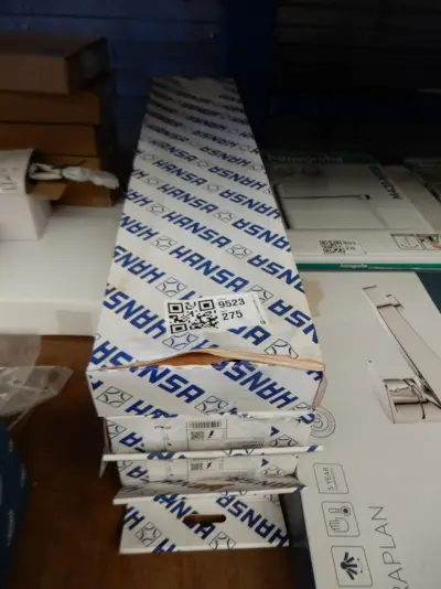 4x Glijstangset, Hansa, Hansabasicjet, chroom – kavel bij Onlineveilingmeester, Assen