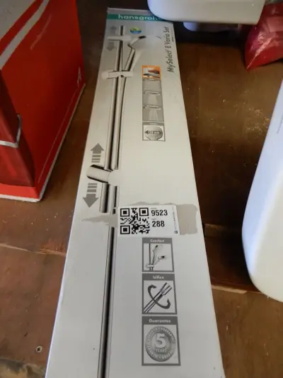 Glijstangset, Hansgrohe, myselect E Vario, chroom – kavel bij Onlineveilingmeester, Assen