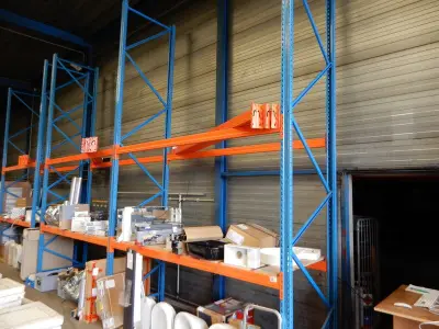 Ca. 6,1mtr Palletstelling, oranje/blauw – kavel bij Onlineveilingmeester, Assen