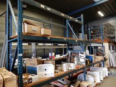 Ca. 5,45mtr Palletstelling, blauw – kavel bij Onlineveilingmeester, Assen