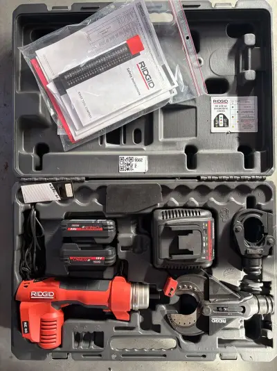 Accu krimpgereedschap Ridgid, RE60 – kavel bij Onlineveilingmeester, Winsum