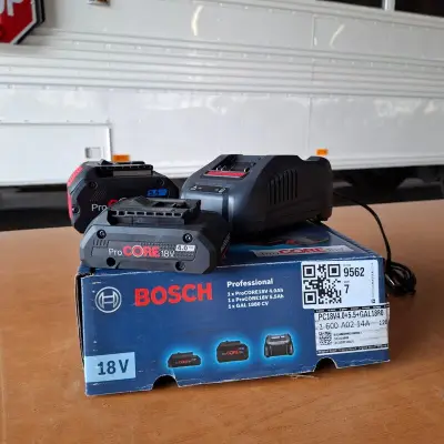 2x Accu met lader Bosch 18V 4.0Ah en 5.5Ah – kavel bij Onlineveilingmeester, Winsum