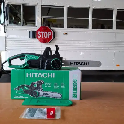 Elektrische kettingzaag Hitachi, CS35Y – kavel bij Onlineveilingmeester, Winsum