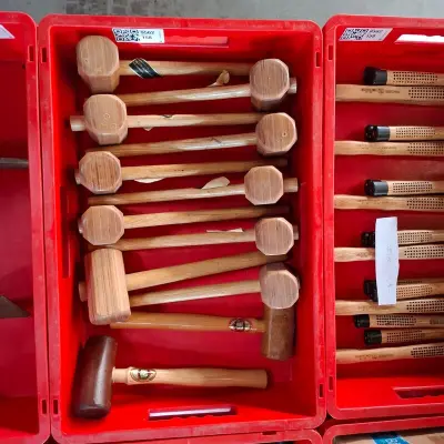 12x Diverse houten hamer – kavel bij Onlineveilingmeester, Winsum