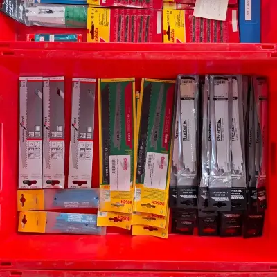 Ca. 170x Diverse recipro zaagbladen o.a. Ridgid, Phantom – kavel bij Onlineveilingmeester, Winsum