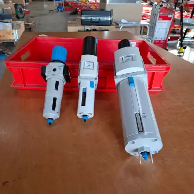 3x Diverse filter/drugregelaar Festo – kavel bij Onlineveilingmeester, Winsum
