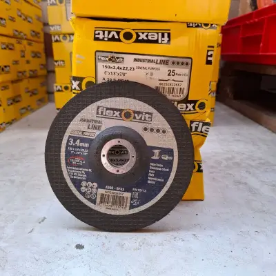Ca. 85x Doorslijpschijf FlexOvit, 150x3,4x22,23 – kavel bij Onlineveilingmeester, Winsum