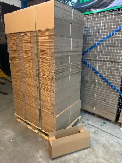 Ca. 300x Verzenddozen, bruin, 60x18x18cm – kavel bij Onlineveilingmeester, Gramsbergen