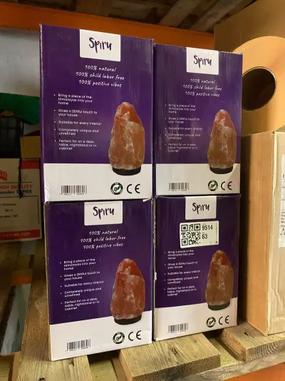 4x Zoutlampen Himalayazout 100% natuurlijk, 3-5 kg – kavel bij Onlineveilingmeester, Gramsbergen