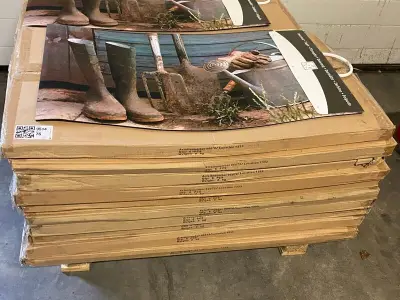 Ca. 60x Deurmat tuingereedschap, 75 cm x 45 cm – kavel bij Onlineveilingmeester, Gramsbergen