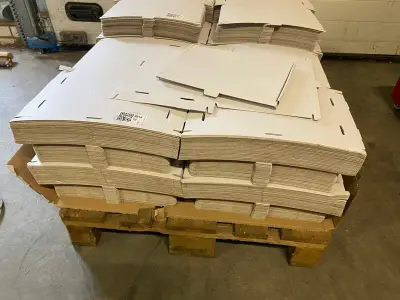 Ca. 400x Verzend (brievenbus) doosjes, wit – kavel bij Onlineveilingmeester, Gramsbergen
