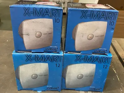 4x Badkamerventilator, X-MART, INOX T, rvs – kavel bij Onlineveilingmeester, Gramsbergen
