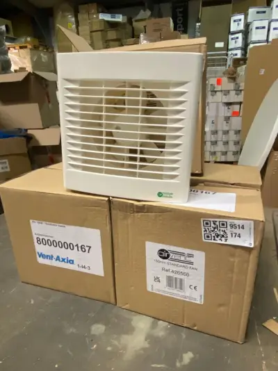 5x Badkamerventilator Ø150mm, Airvent – kavel bij Onlineveilingmeester, Gramsbergen