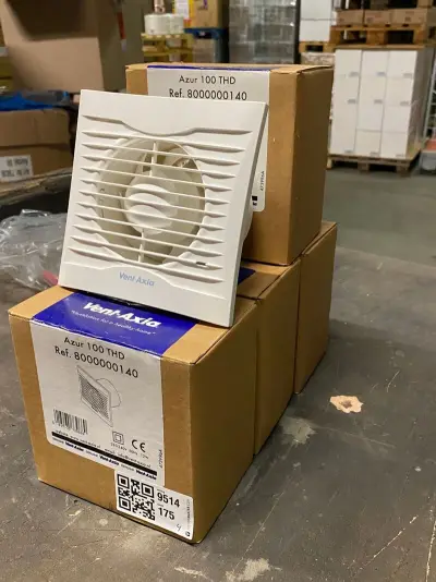 4x Buisventilator 100mm mixed flow met timer, Vent-Axia – kavel bij Onlineveilingmeester, Gramsbergen