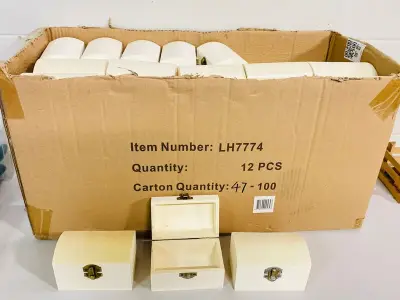 Ca. 72x Houten schatkistjes – kavel bij Onlineveilingmeester, Gramsbergen