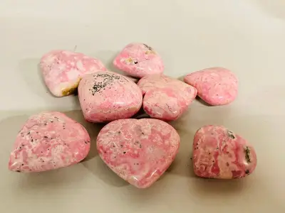 8x Rhodoniet harten – kavel bij Onlineveilingmeester, Gramsbergen