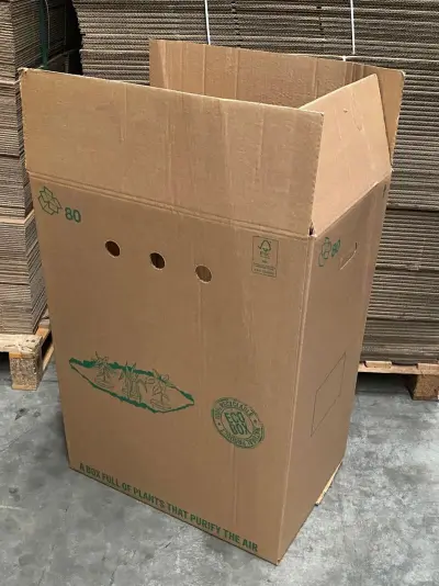 Ca. 165x Grote verzenddozen Euro 80, dubbelgolf, bruin – kavel bij Onlineveilingmeester, Gramsbergen